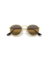 Ray-Ban Men's Polarized Round Metal Lenses Sunglasses, RB3447
