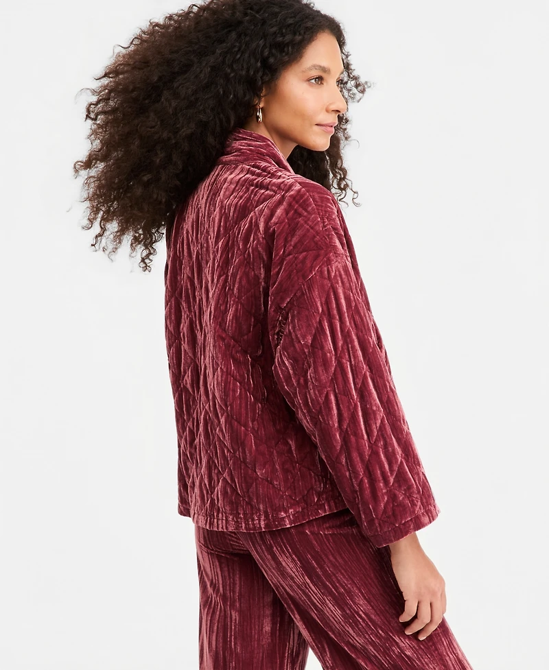Emme Marella Emmeccesso Quilted Velvet Jacket
