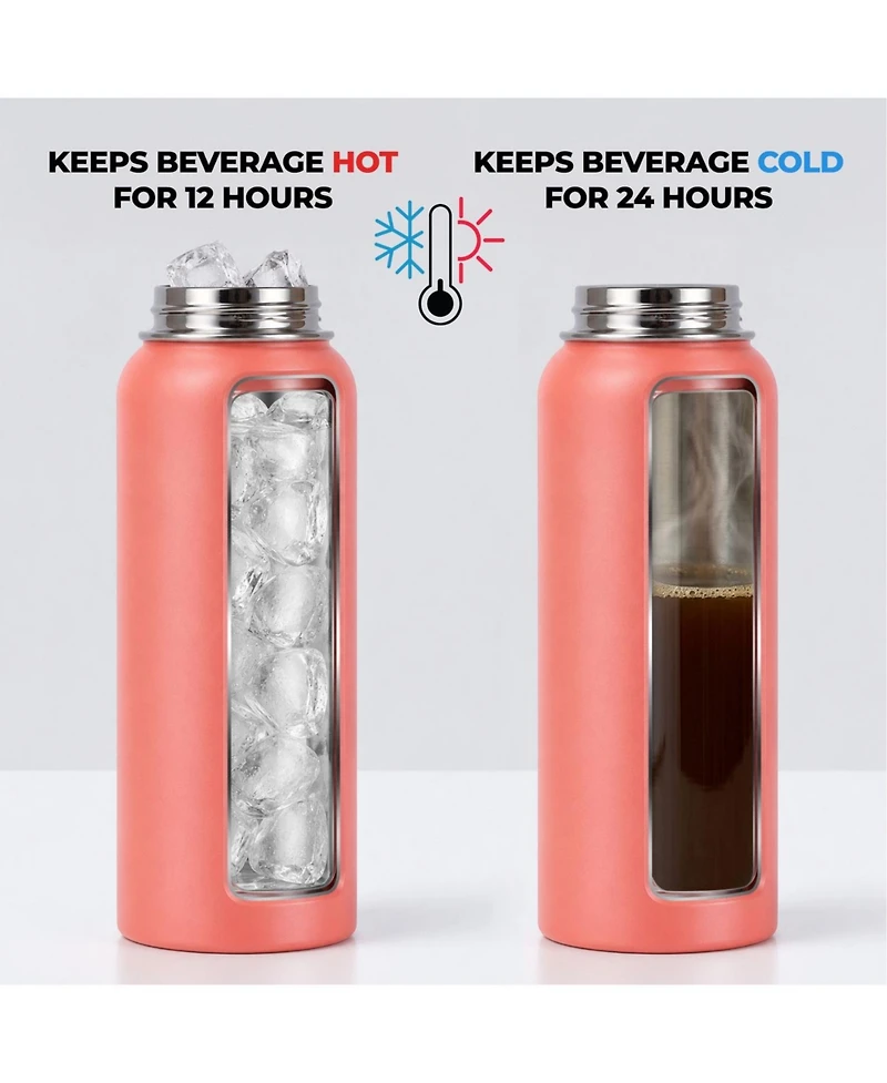 Hydration Nation Thermo Stainless Steel Vacuum Insulated Water Bottle