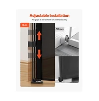 Ruie Retractable Mesh Pet Gate 34 in Tall Extends to Wide for Indoor Use
