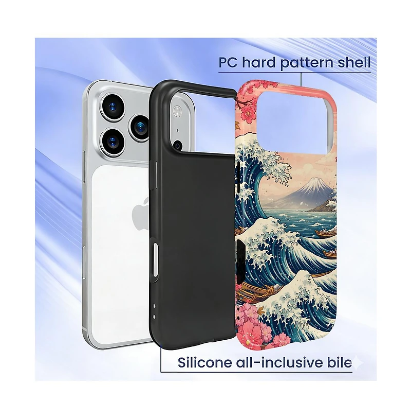 Gonez Case for iPhone 17 Pro Max, 2-in-1 Dual-Layer Shockproof Protection
