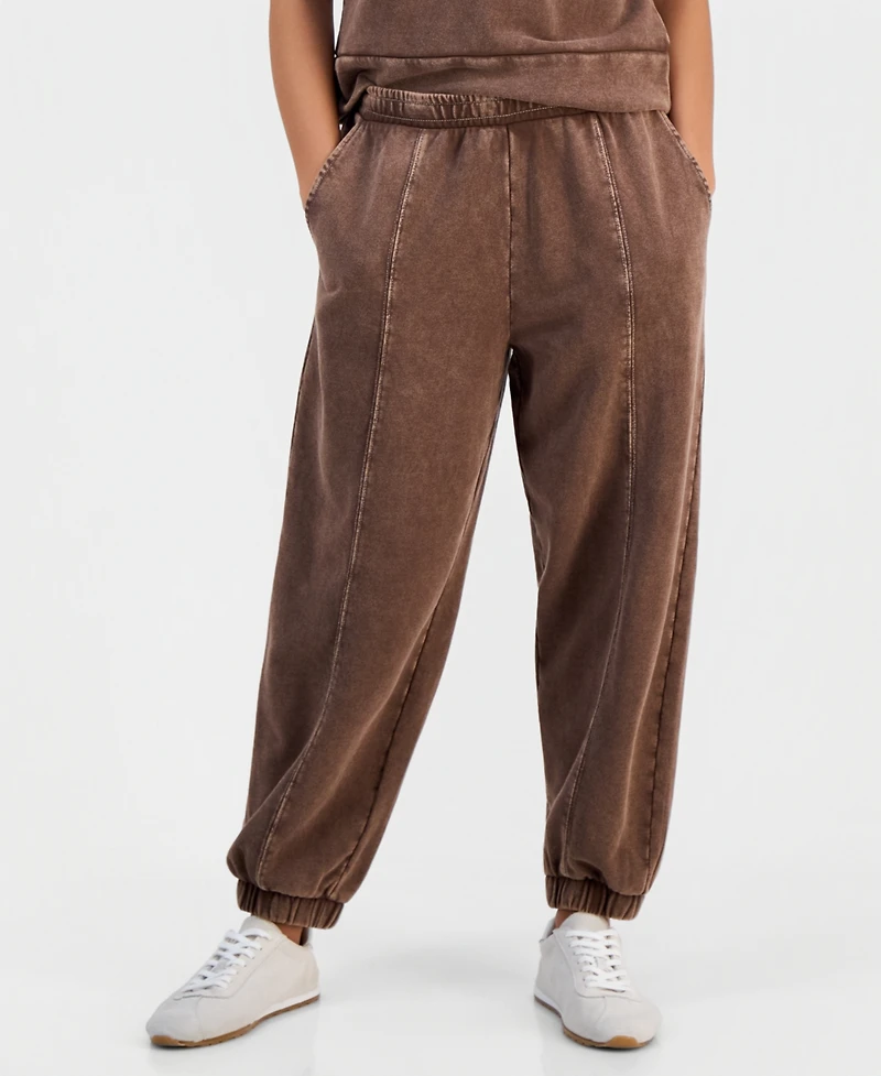 And Now This Petite French Terry Balloon-Leg Pants, Macy's Exclusive