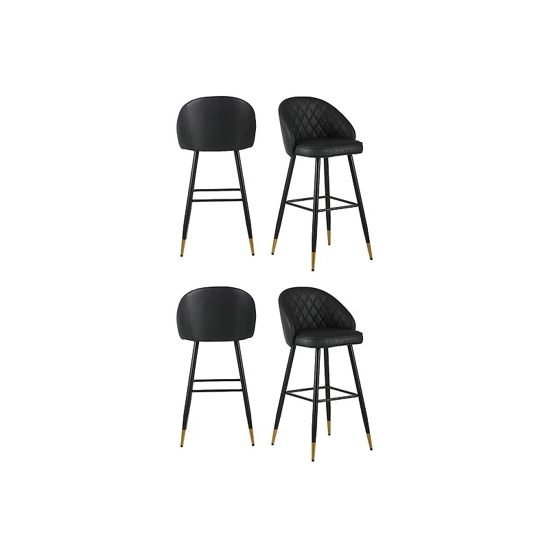 New Classic Furniture Oliver Faux Leather Bar Chair (Set of 4)