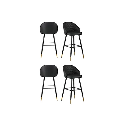New Classic Furniture Oliver Faux Leather Bar Chair (Set of 4)