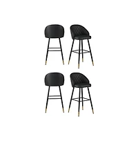 New Classic Furniture Oliver Faux Leather Bar Chair (Set of 4)