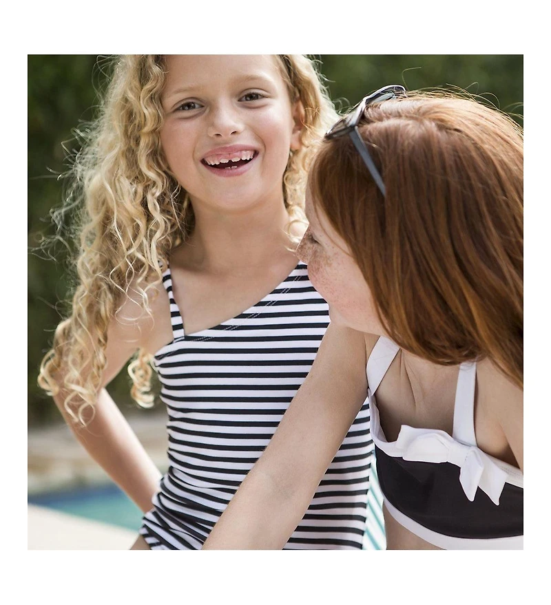 Hope & Henry Girls Hope and Henry Asymmetrical One-Piece Swimsuit