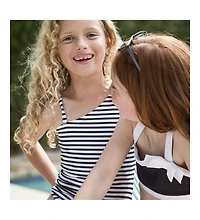 Hope & Henry Girls Hope and Henry Asymmetrical One-Piece Swimsuit