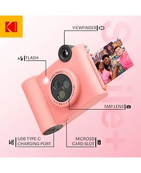 Kodak Smile+ 2-in-1 Instant Print Camera Gift Bundle w/ Case, Zink 20pk and Accessories