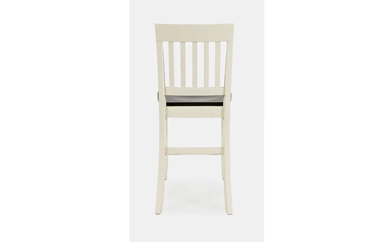 Jofran Decatur Lane Farmhouse Solid Wood Counter Stool (Set of 2)