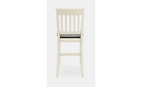 Jofran Decatur Lane Farmhouse Solid Wood Counter Stool (Set of 2)