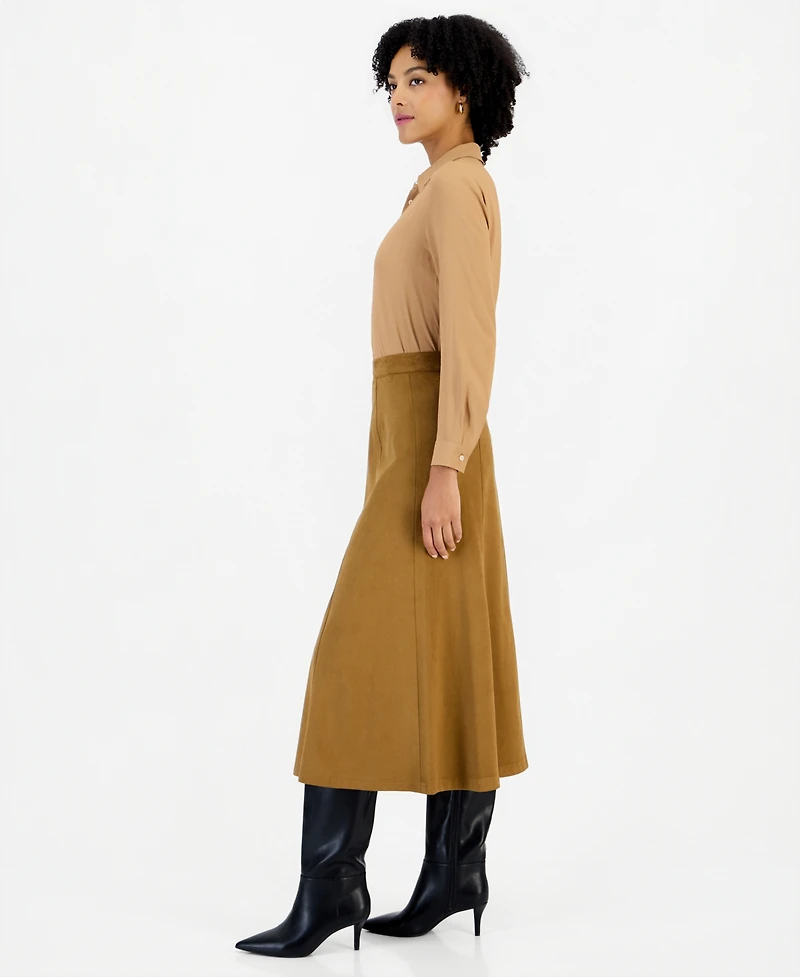Emme Marella Women's Emmsamba High-Waisted A-Line Midi Skirt