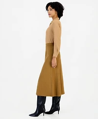 Emme Marella Women's Emmsamba High-Waisted A-Line Midi Skirt