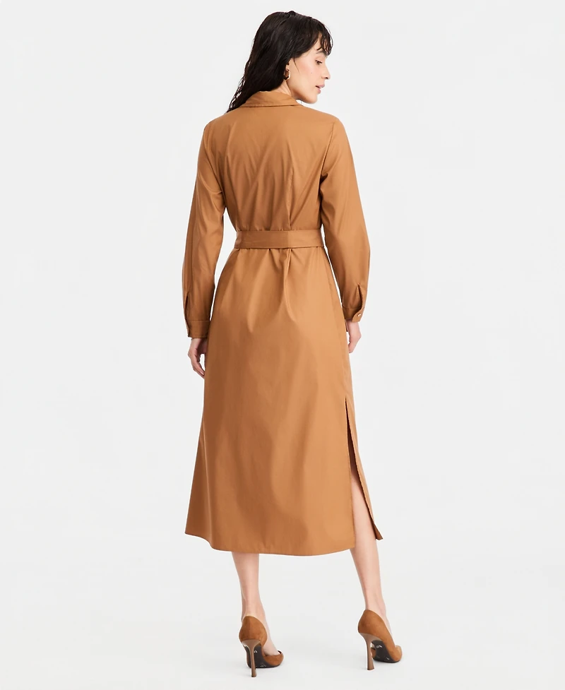 Emme Marella Women's Emmdischi Long-Sleeve Midi Collared Dress