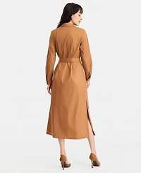 Emme Marella Women's Emmdischi Long-Sleeve Midi Collared Dress