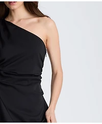 Kenneth Cole Women's One Shoulder Asymmetrical Dress