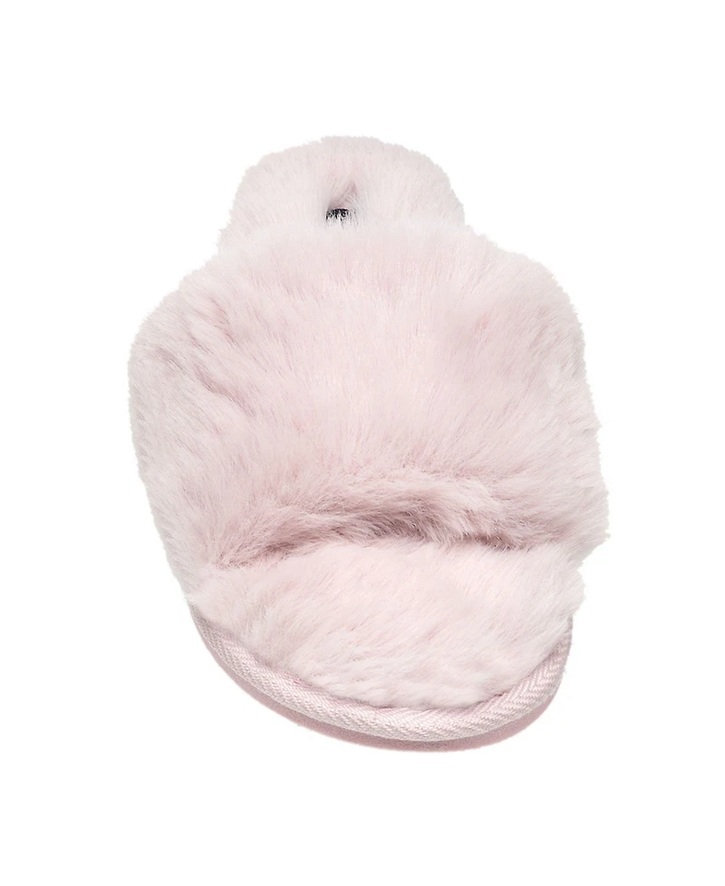 Nine West Women's Faux Fur Slippers Blush