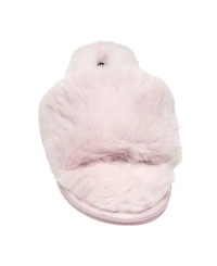 Nine West Women's Faux Fur Slippers Blush