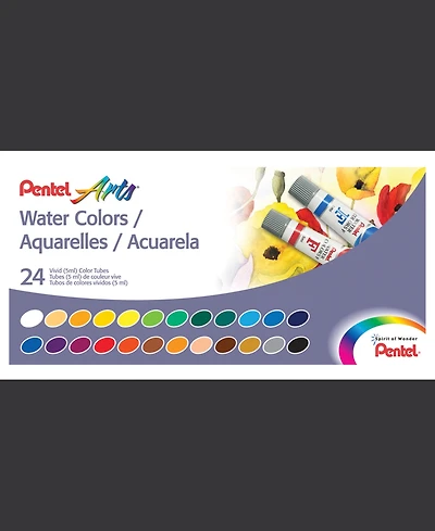 Pentel Water Colors, Set of 24