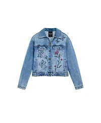 Desigual Women's Embroidered denim jacket 100% cotton