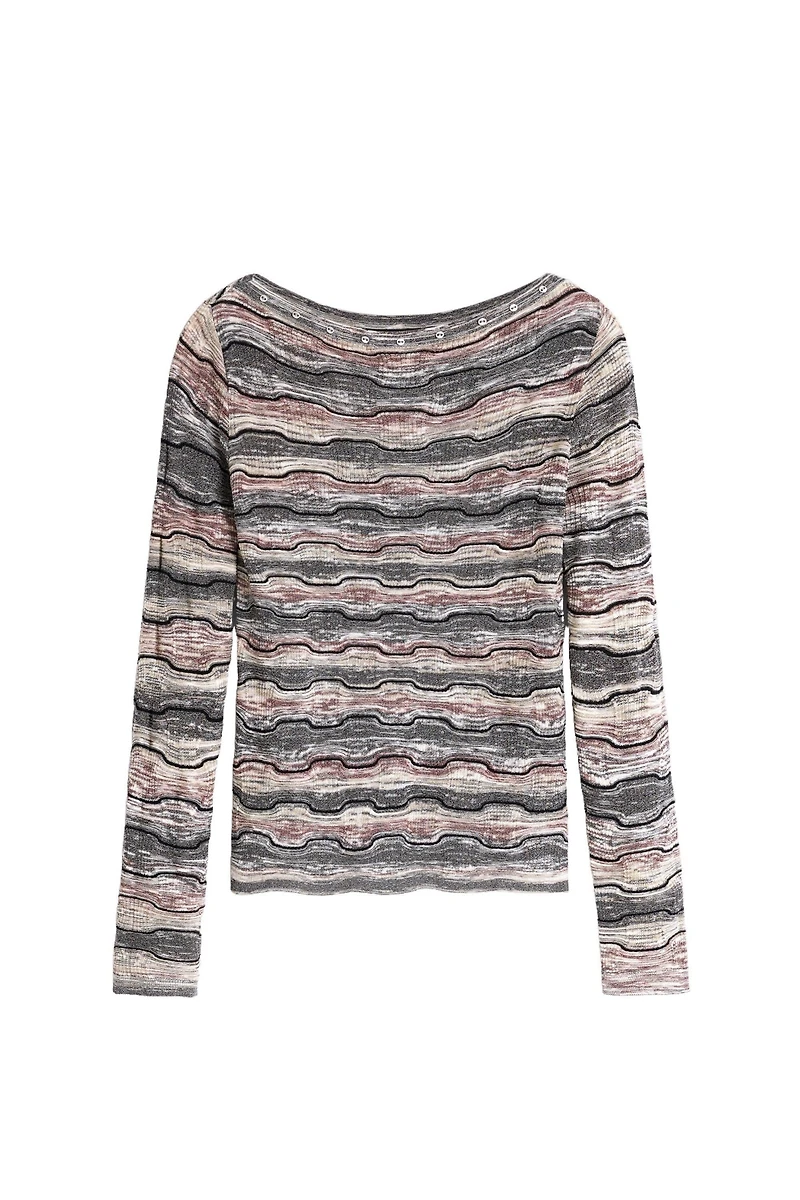 Desigual Women's Fine striped sweater