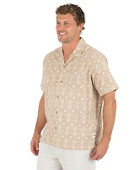 Hurley Men's Camp Collar Short-Sleeves Shirt