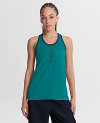 Nike Women's Teal Seattle Mariners Tri-Blend Dri-fit Racerback Tank Top