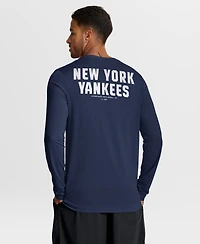 Nike Men's Navy New York Yankees 2-Hit Legend Dri-fit Long Sleeve T-Shirt