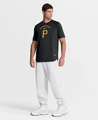 Nike Men's Black Pittsburgh Pirates Authentic Collection Batting Practice Pre-Game Raglan Dri-fit T-t-Shirt