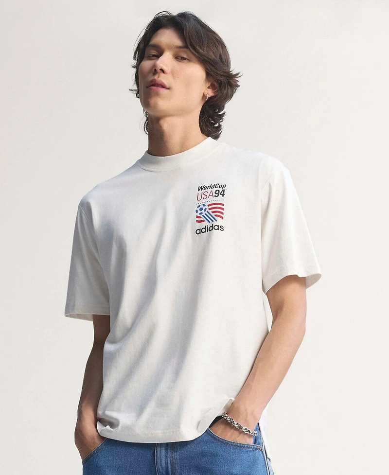 Adidas Men's White Usmnt 1994 World Cup Graphic T-Shirt