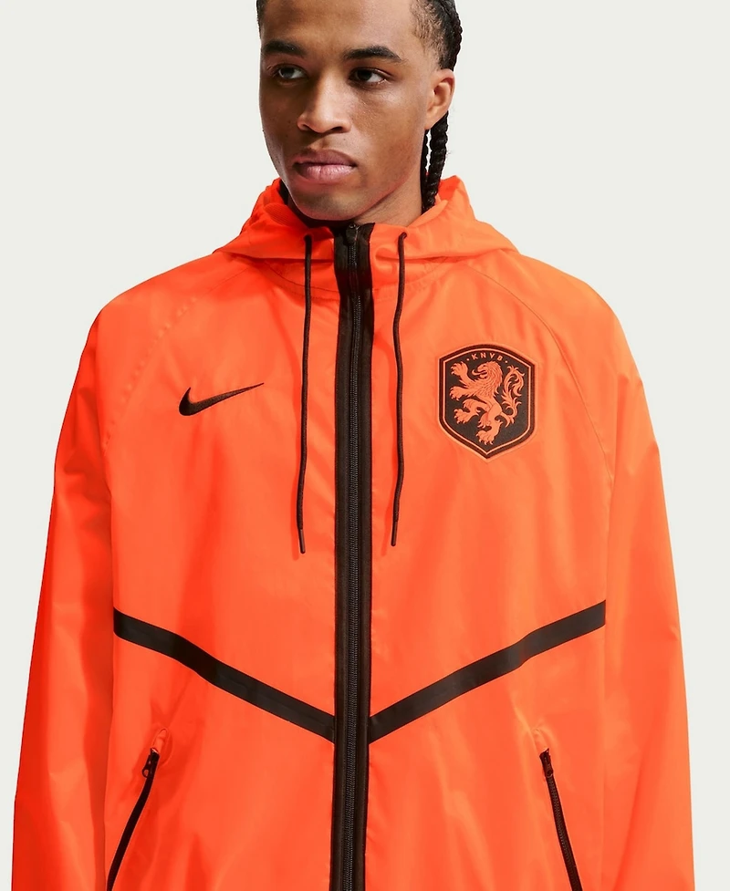 Nike Men's Orange Netherlands National Team 2026 Anthem Dri-fit Full-Zip Hooded Jacket