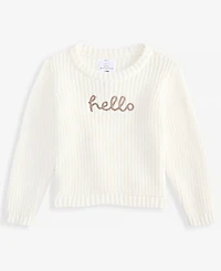 First Impressions Baby 0M-24M Mix & Match Long-Sleeve Cotton Hello Sweater, Macy's Exclusive