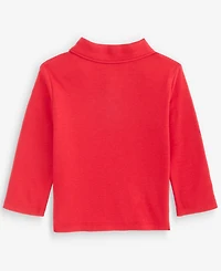 First Impressions Baby Boys' 3M-24M Mix & Match Long-Sleeve Gingerbread Polo T-Shirt, Macy's Exclusive