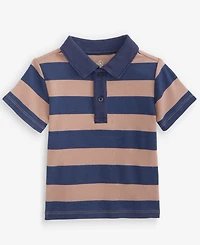 First Impressions Baby Boys' 3M-24M Mix & Match Short-Sleeve Rugby-Stripe Polo T-Shirt, Macy's Exclusive