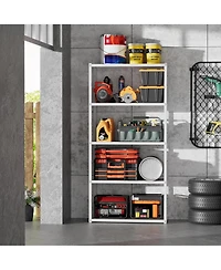 5-Shelf Heavy-Duty Adjustable Garage Storage Shelving, White (35 in. W x 71.1 in. H x 15.7 in. D
