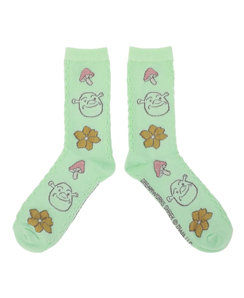 Shrek Women's Donkey Flora Patterns 2-Pair Socks