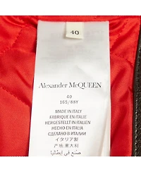 Pre-Owned Alexander Mcqueen Women's Leather Studded Biker Jacket