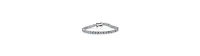 Genevive Classic Gold Plated 3MM Cz Slim Tennis Bracelet