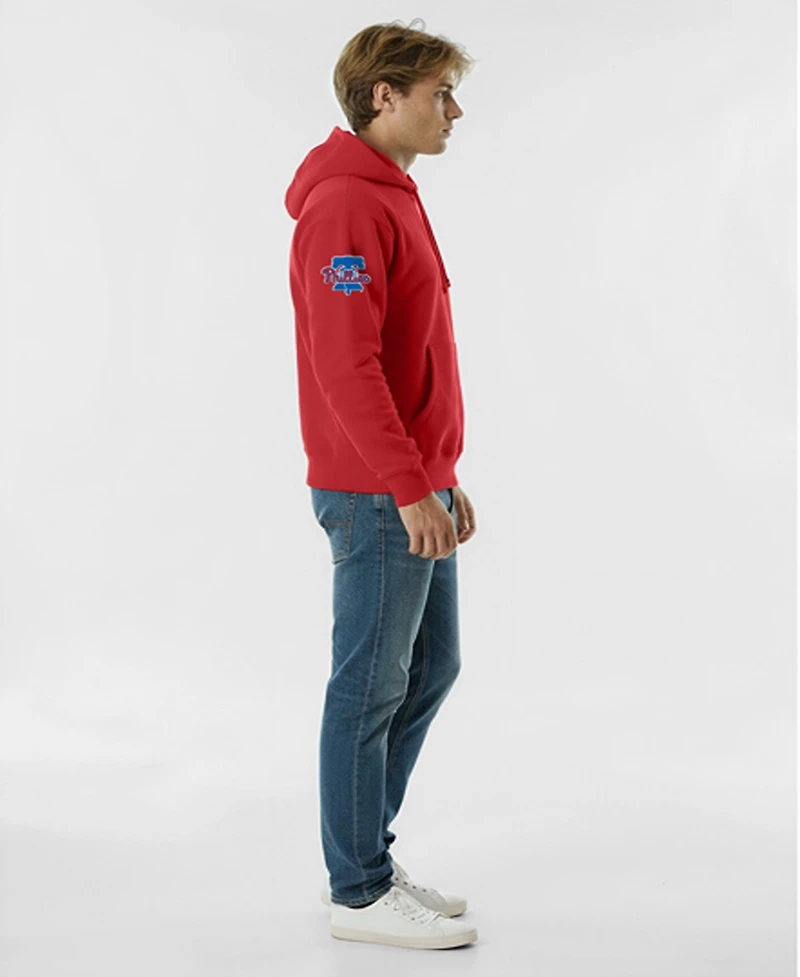 Champion Men's Red Philadelphia Phillies Reverse Weave Chenille Hoodie