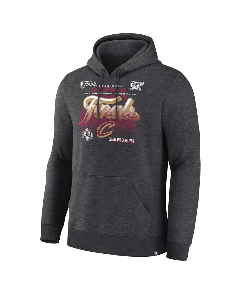 Fanatics Men's Charcoal Cleveland Cavaliers 2026 Eastern Conference Champions Locker Room Pullover Fleece Hoodie