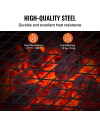Cozito Folding Campfire Grill , Steel Mesh Grate with Legs and Carry Bag