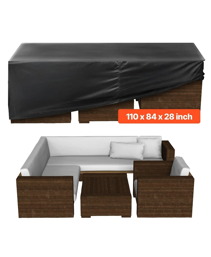 Cozito Patio Furniture Cover in 420D Oxford Rectangular Table Cover