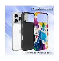 Gonez Case for iPhone 17 Pro Max, 2-in-1 Dual-Layer Shockproof Protection, Street Art Style Glossy