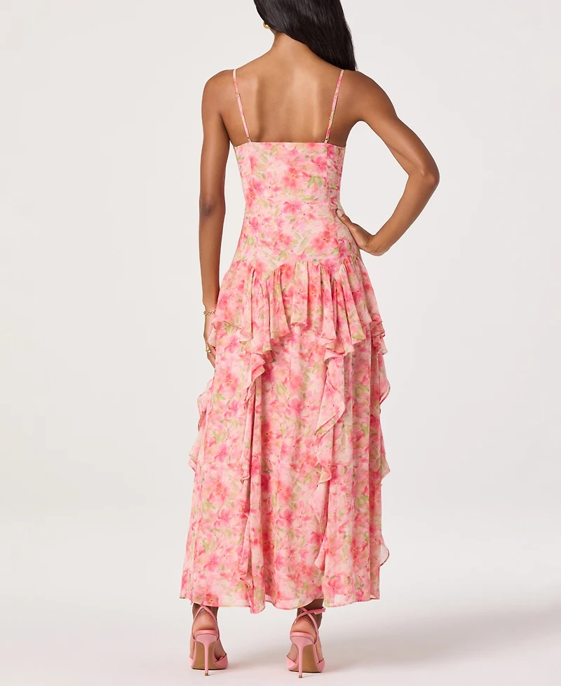 Astr the Label Women's Livia Scoop Neck Sleeveless Maxi Dress