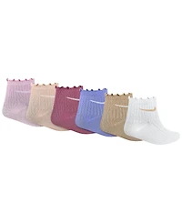 Nike Little Girls 6-Pack Lettuce Ankle Socks