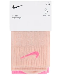 Nike Girls' 4-7 Easy Breezy Pointelle Socks, 3-Pack