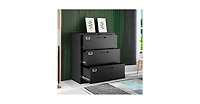 gaomon Lockable Side-Pull Filing Cabinet, 3-Drawer Metal Filing Cabinet, Office Storage Cabinet, Steel File Organizer, Suitable for Letterhead