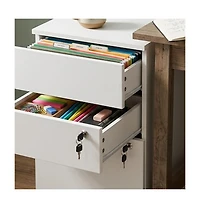Slickblue Locking 3 Drawer File Cabinet Pedestal for Office Desk