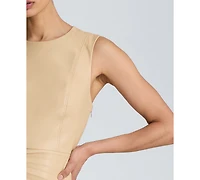 Kenneth Cole Women's Sunburst Pleated Midi Dress