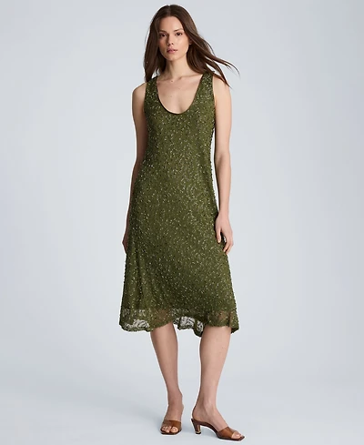 Kenneth Cole Women's Bias Scoop Neck Long Slip Dress