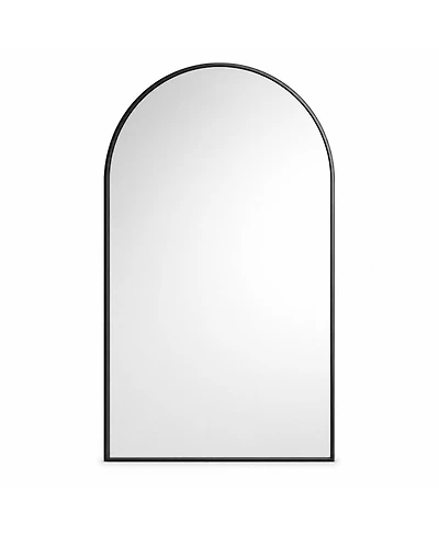 Phying Arched Wall Mirror Modern Metal Frame Decorative Mirror Large Vanity Mirror for Bathroom Bedroom Living Room Home Wall Decoration